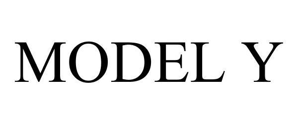 Trademark Logo MODEL Y