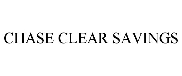  CHASE CLEAR SAVINGS