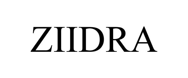 Trademark Logo ZIIDRA