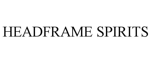 Trademark Logo HEADFRAME SPIRITS