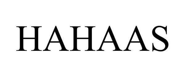 Trademark Logo HAHAAS