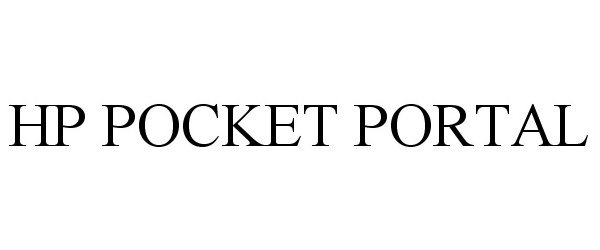 Trademark Logo HP POCKET PORTAL