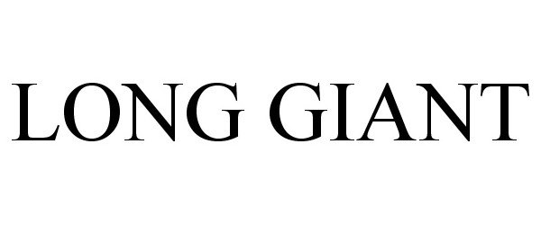 Trademark Logo LONG GIANT