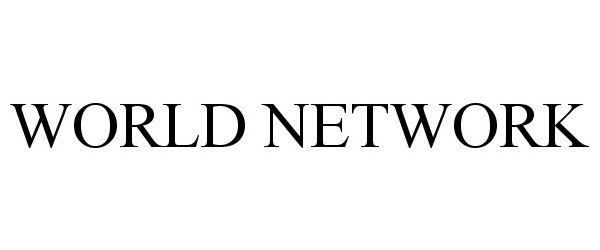 Trademark Logo WORLD NETWORK