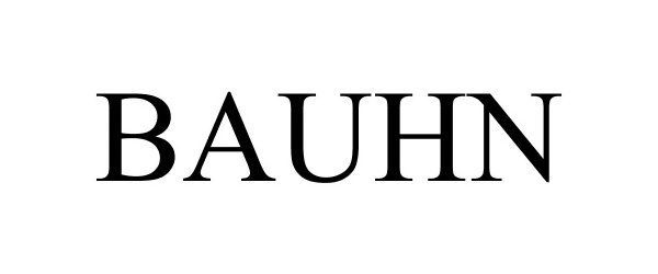 Trademark Logo BAUHN