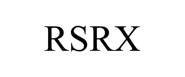 Trademark Logo RSRX