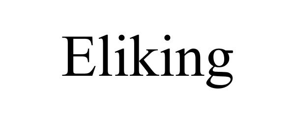 Trademark Logo ELIKING