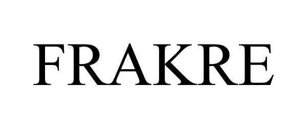 Trademark Logo FRAKRE