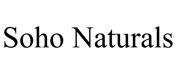  SOHO NATURALS