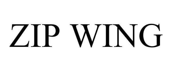 Trademark Logo ZIP WING