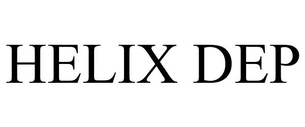 Trademark Logo HELIX DEP