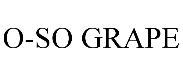 Trademark Logo O-SO GRAPE