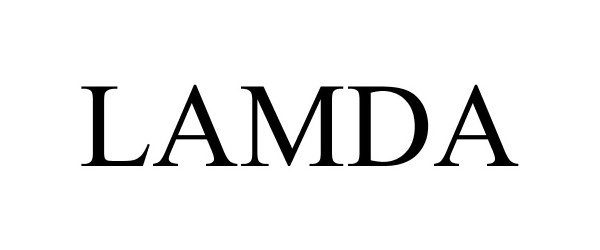 Trademark Logo LAMDA