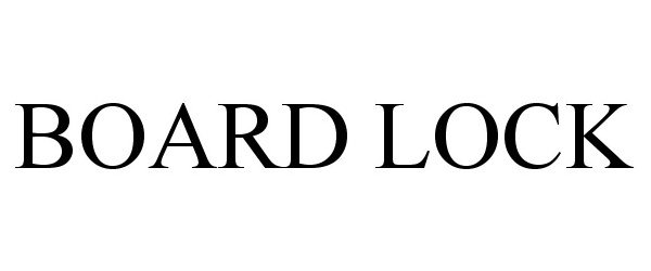 Trademark Logo BOARD LOCK