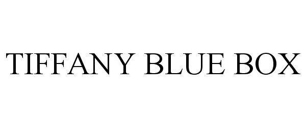  TIFFANY BLUE BOX