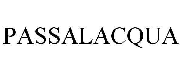 Trademark Logo PASSALACQUA