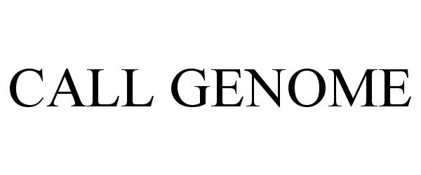 Trademark Logo CALL GENOME