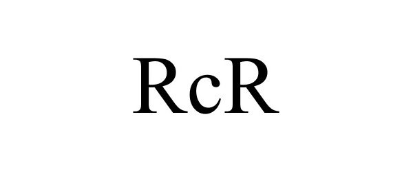 Trademark Logo RCR