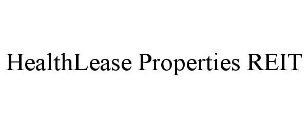 HEALTHLEASE PROPERTIES REIT