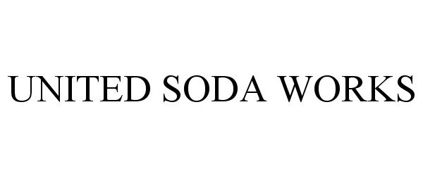  UNITED SODA WORKS