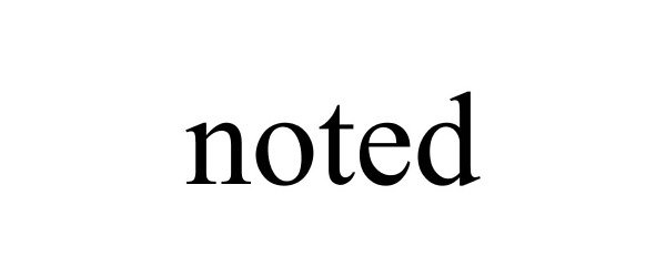 Trademark Logo NOTED