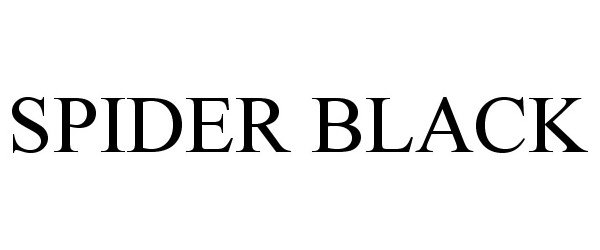 Trademark Logo SPIDER BLACK