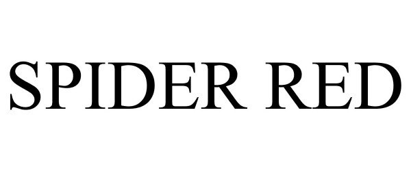 Trademark Logo SPIDER RED