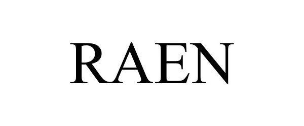Trademark Logo RAEN
