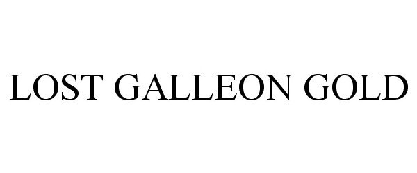 Trademark Logo LOST GALLEON GOLD