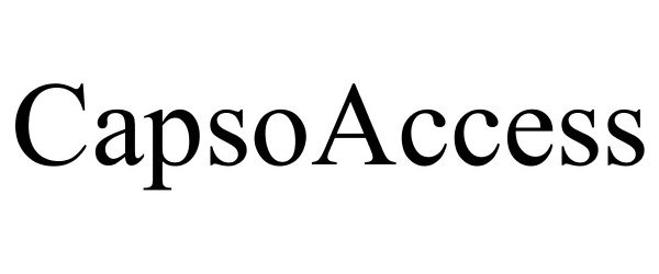 Trademark Logo CAPSOACCESS