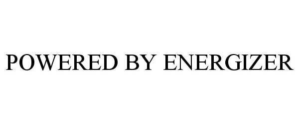 Trademark Logo POWERED BY ENERGIZER