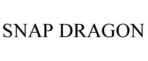 Trademark Logo SNAP DRAGON