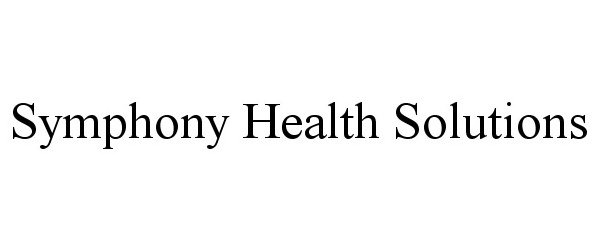  SYMPHONY HEALTH SOLUTIONS