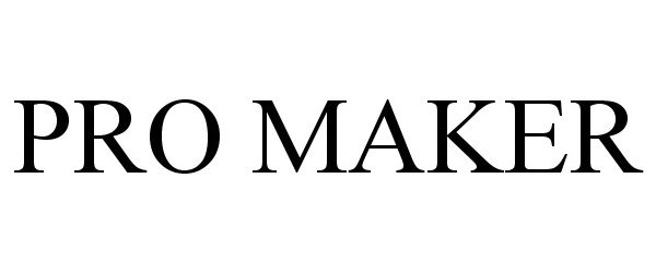 Trademark Logo PRO MAKER