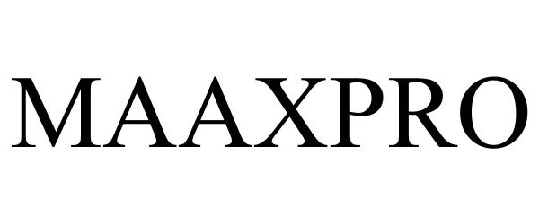 Trademark Logo MAAXPRO