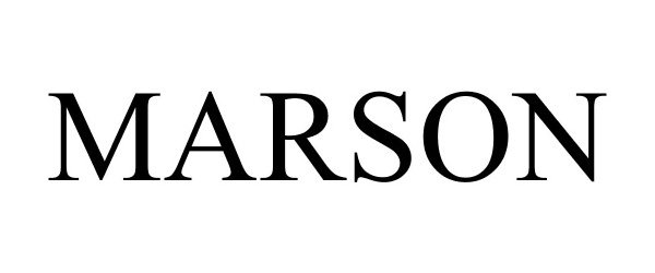 Trademark Logo MARSON