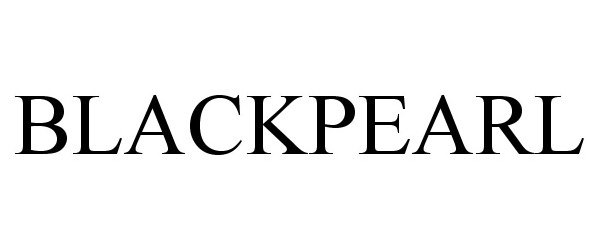 Trademark Logo BLACKPEARL