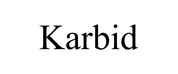 Trademark Logo KARBID