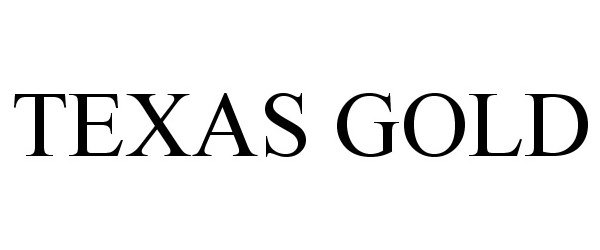 Trademark Logo TEXAS GOLD