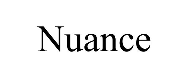Trademark Logo NUANCE
