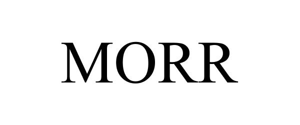 Trademark Logo MORR