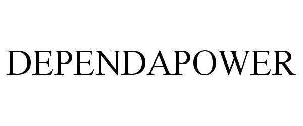 Trademark Logo DEPENDAPOWER