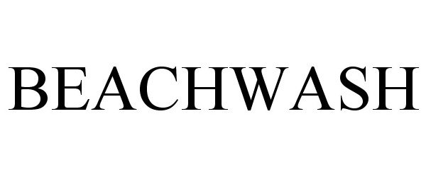 Trademark Logo BEACHWASH