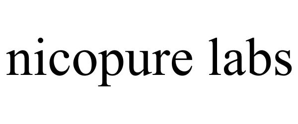 Trademark Logo NICOPURE LABS