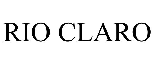 Trademark Logo RIO CLARO