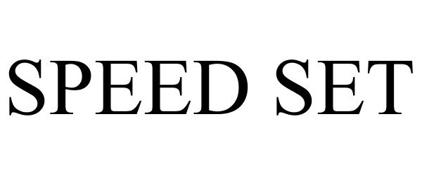 Trademark Logo SPEED SET