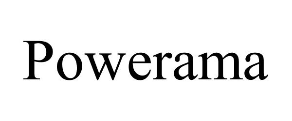Trademark Logo POWERAMA