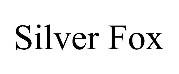 Trademark Logo SILVER FOX