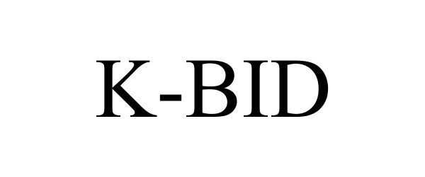 Trademark Logo K-BID