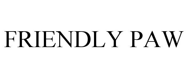 Trademark Logo FRIENDLY PAW